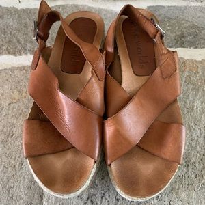 SUNDANCE Juniper leather platform sandal